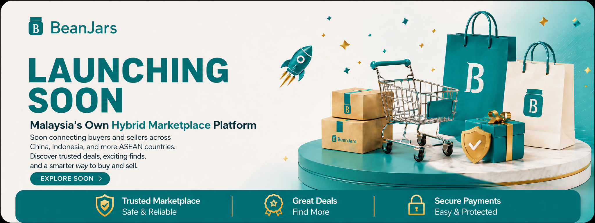 BeanJars launching coming soon banner