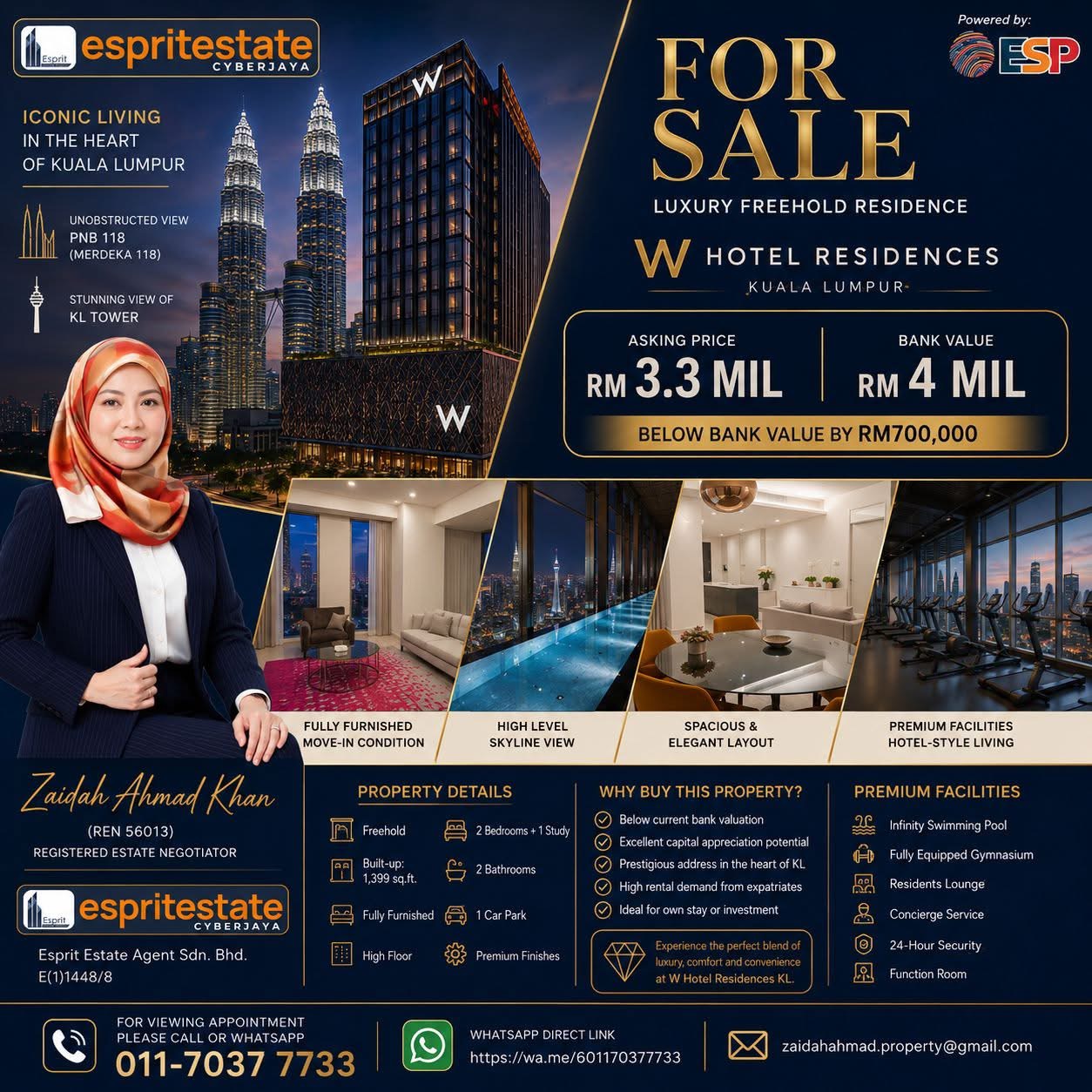 Luxury Freehold Residence | W Hotel Residences Kuala Lumpur