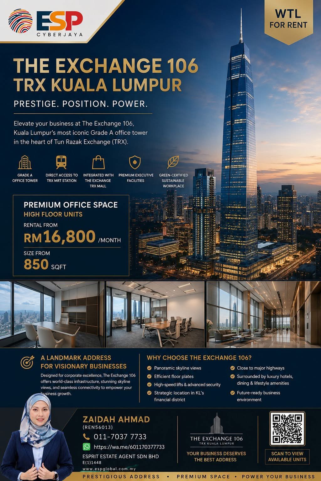 Premium Office Space @ The Exchange 106 TRX Kuala Lumpur
