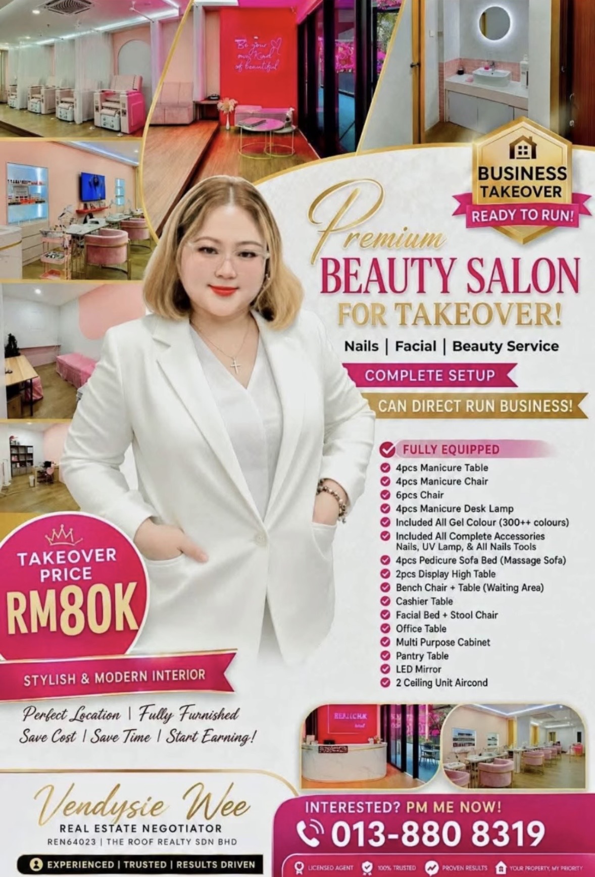 Premium Beauty Saloon for takeover @ Jesselton Quay