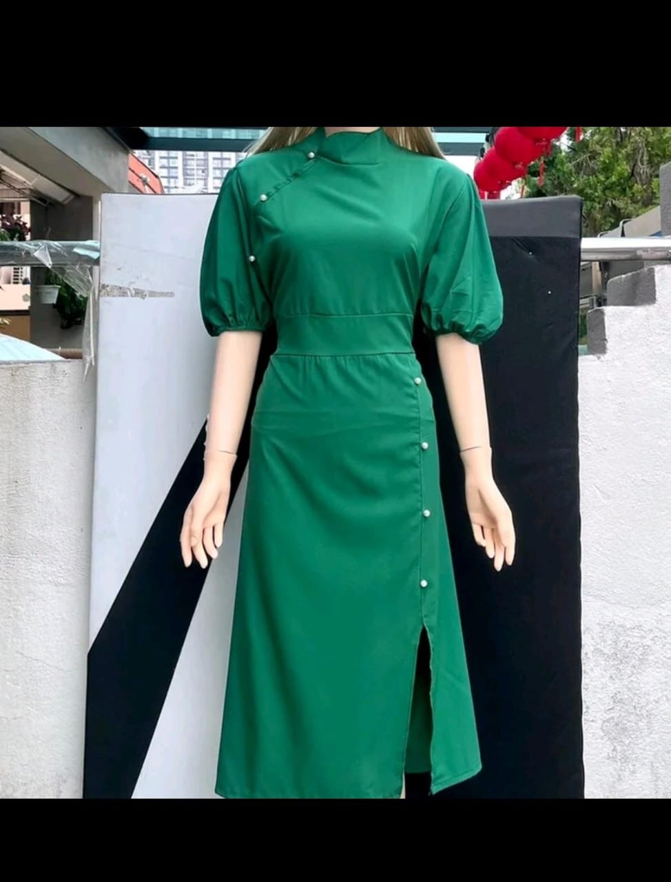 Cheongsam Plain Pearl