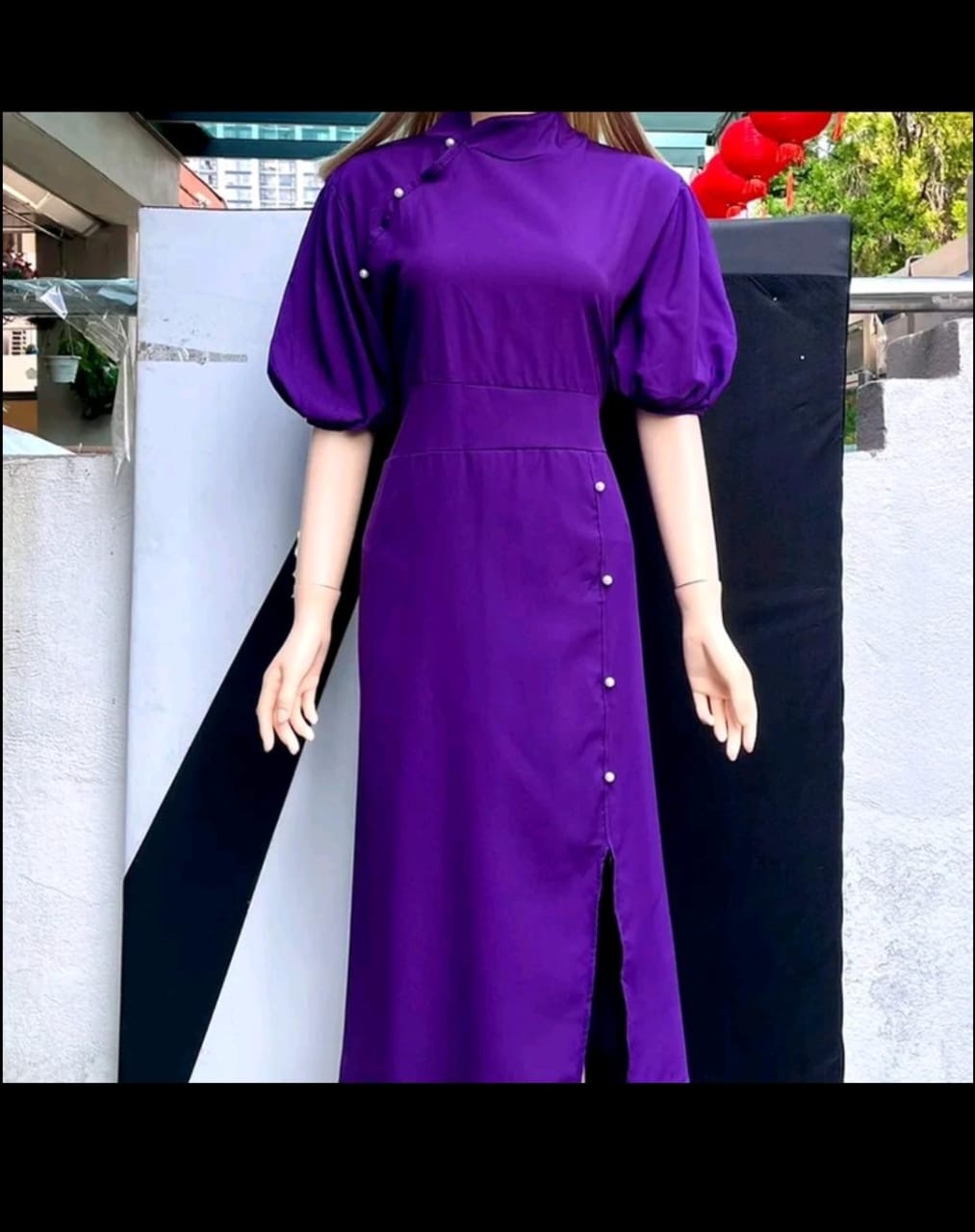 Cheongsam Plain Pearl