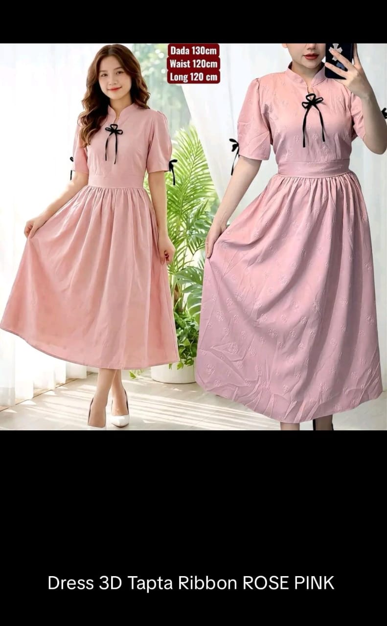 Dress 3d tapta ribbon