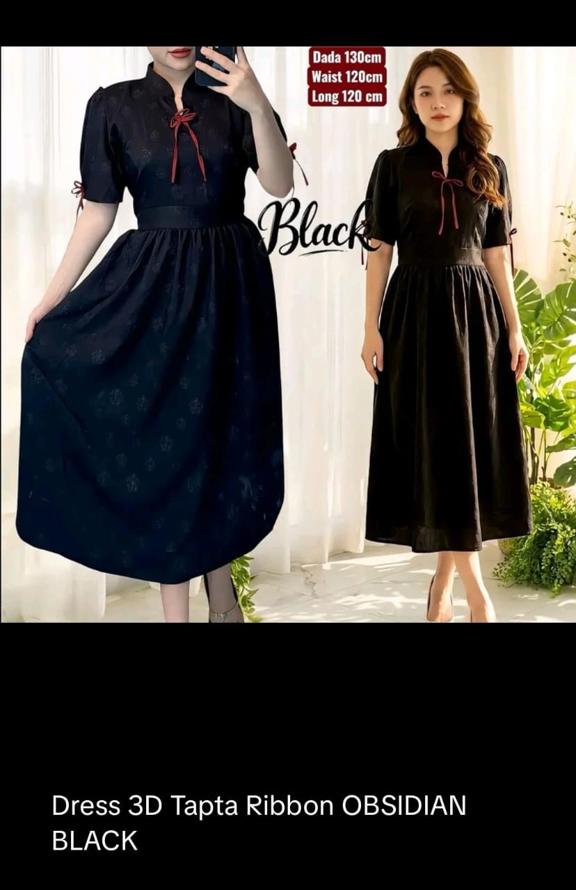 Dress 3d tapta ribbon