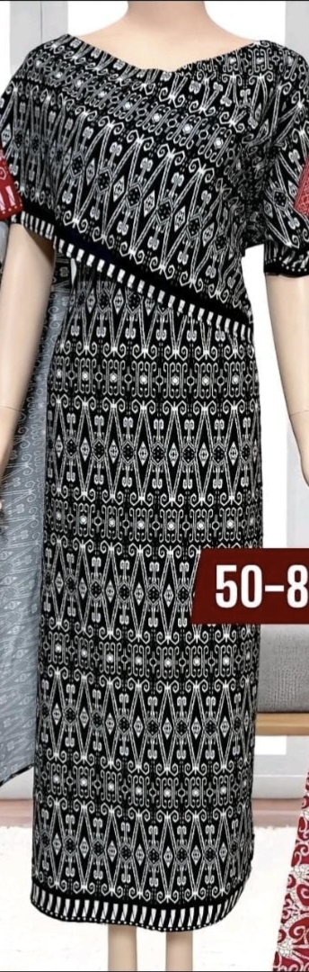 Dress Borneo 2-way Corak pua kumbu premium