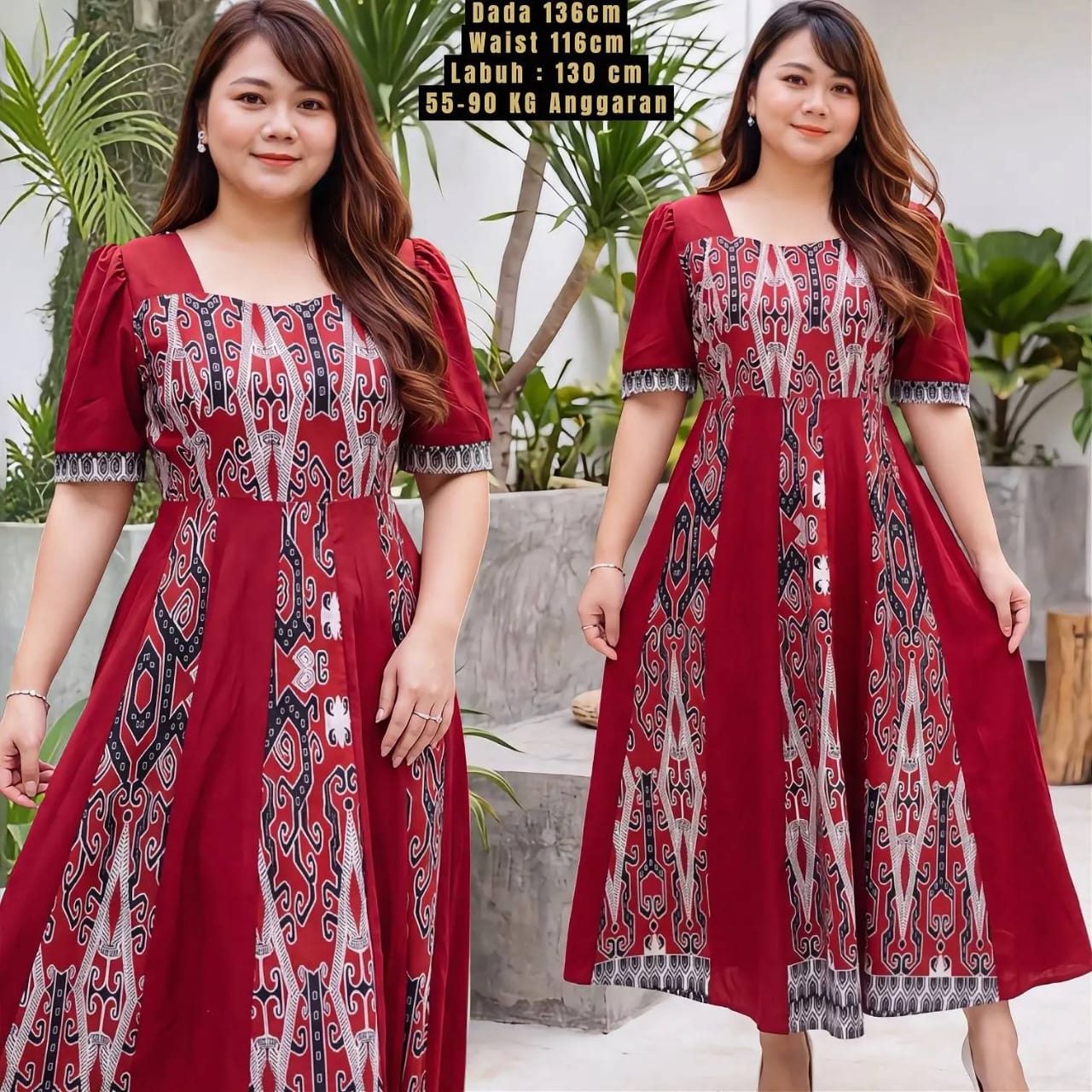 Dress etnik plus size