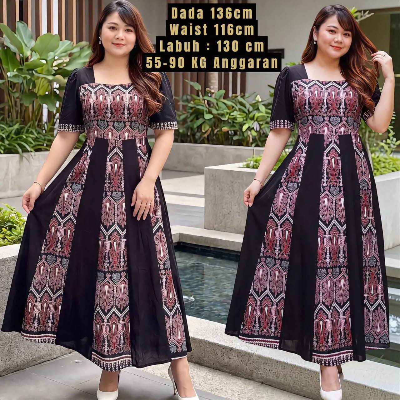 Dress etnik plus size