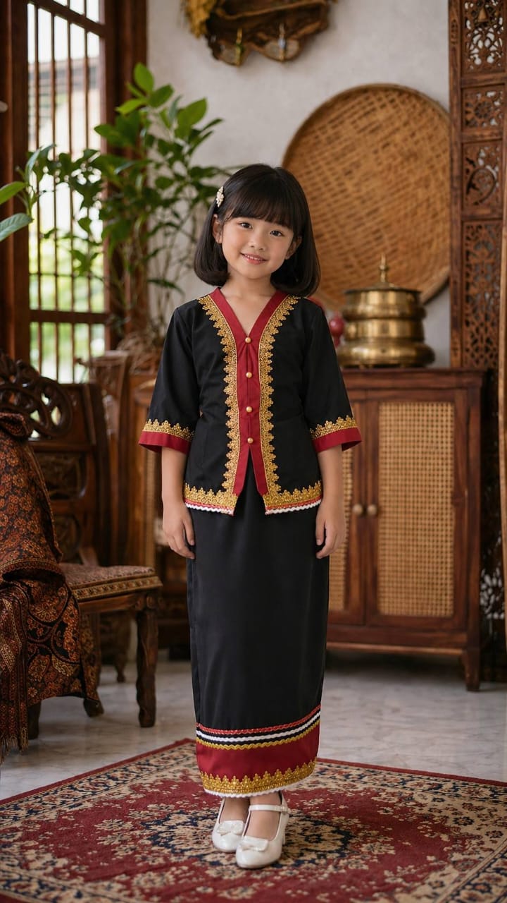 Baju tradisi kadazan dusun kanak kanak