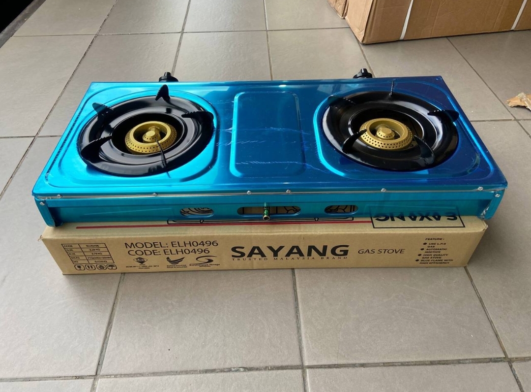 Sayang gas stove stainless steel sirim