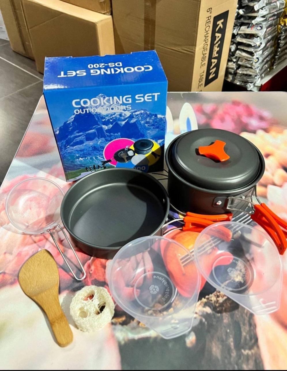 Cooking set outdoor 2 pan