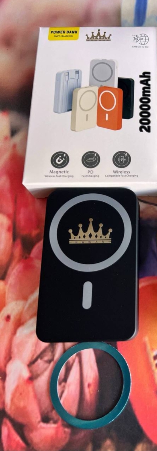 Kawan Powerbank fast charger 20000mah black color✓