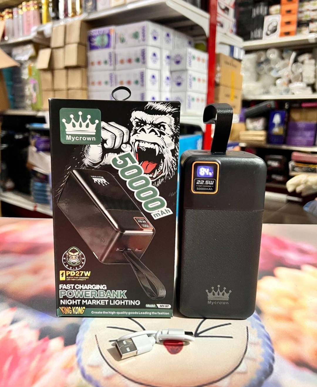 Mycrown fast charging Powerbank pd27w 50000mah