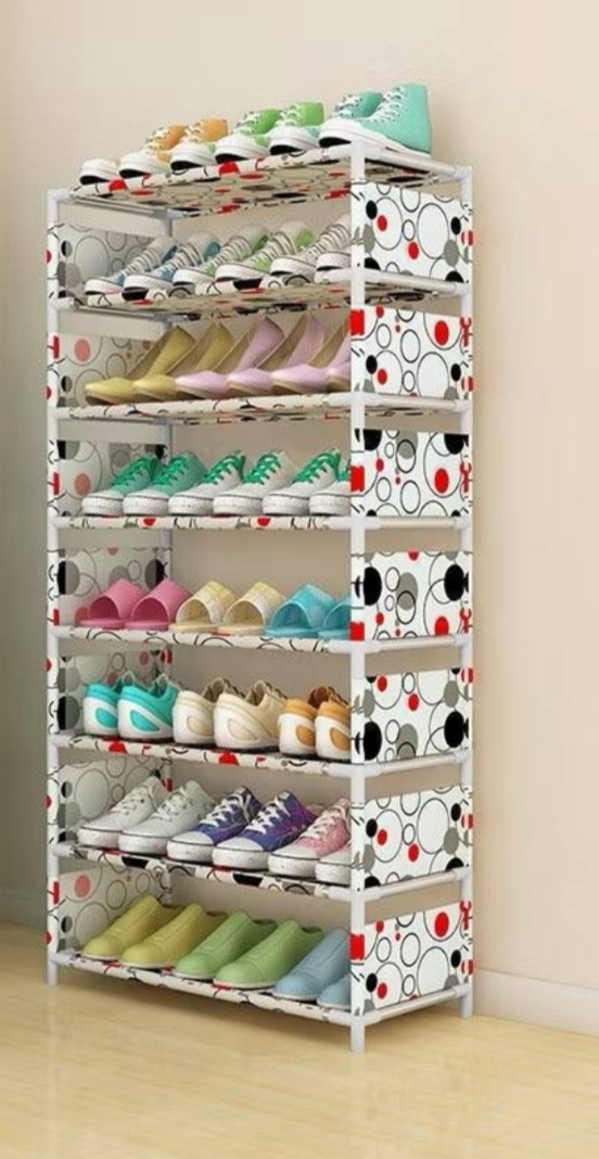 Meiyihan shoe rack 8 layer white color✓