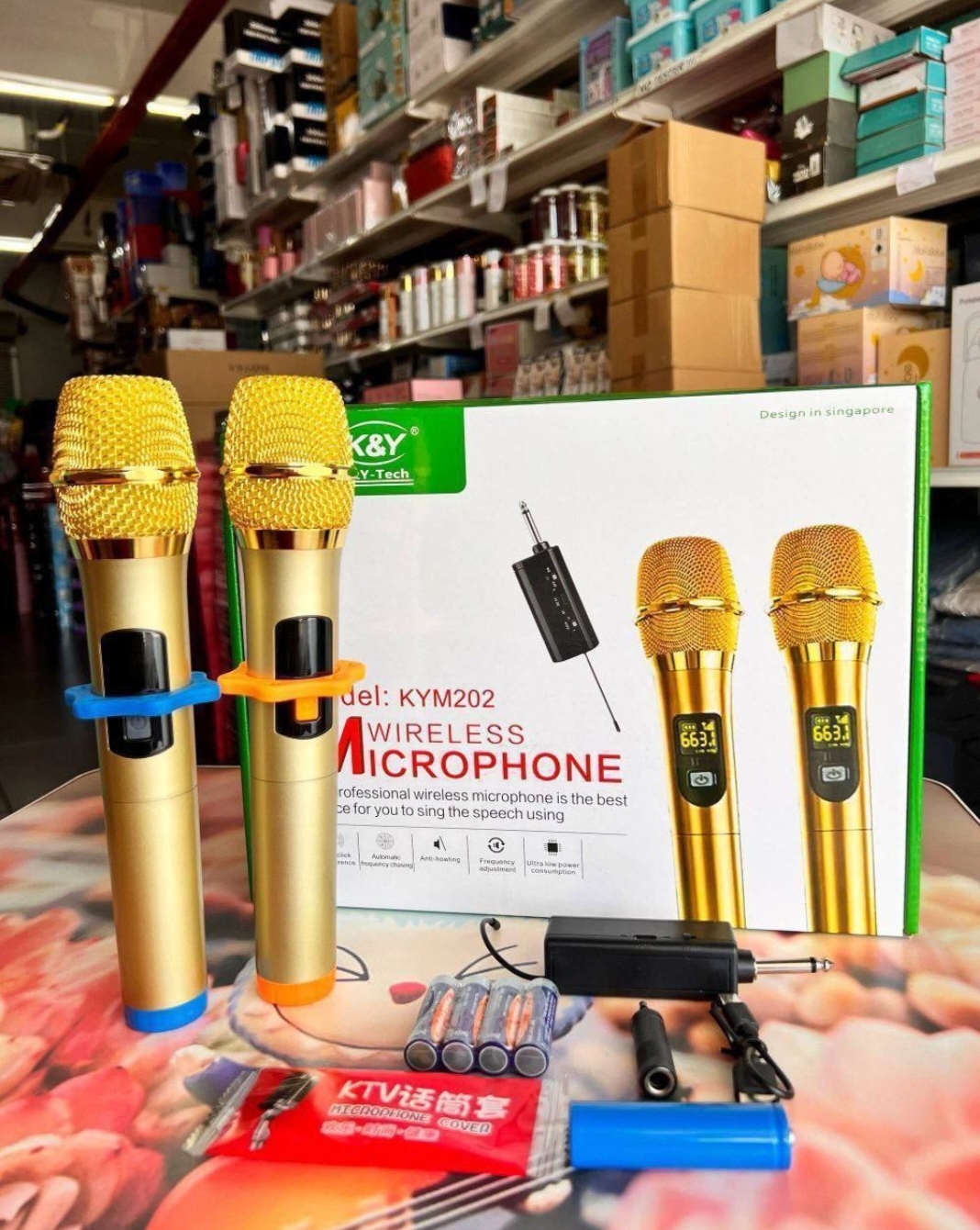 K&Y tech wireless microphone double