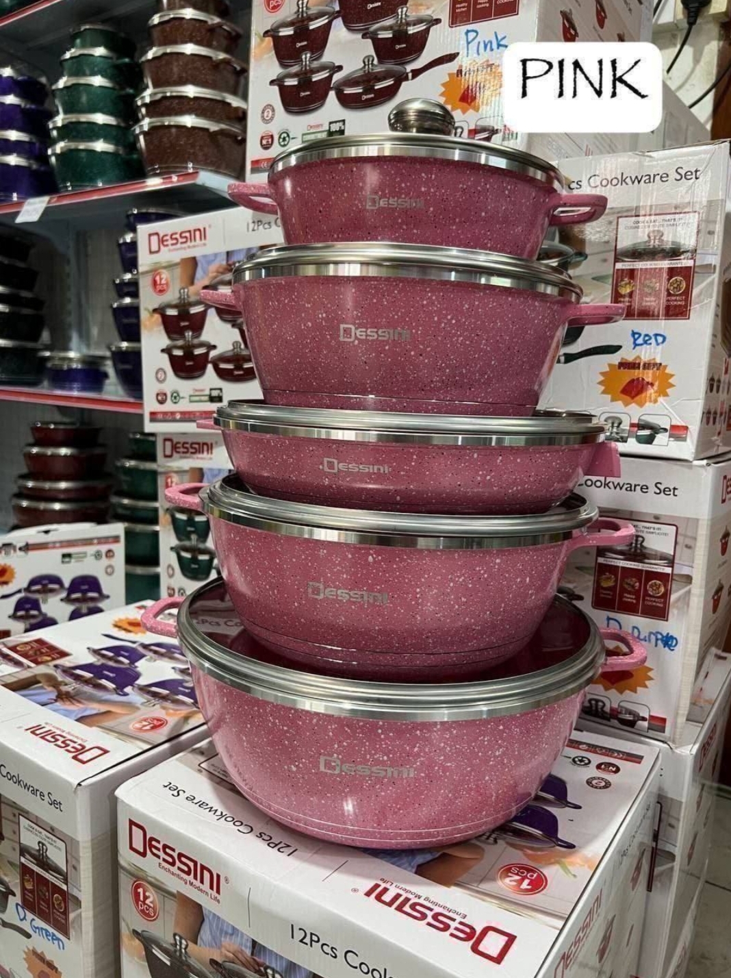 Dessini 12 pcs color pink[✓]
