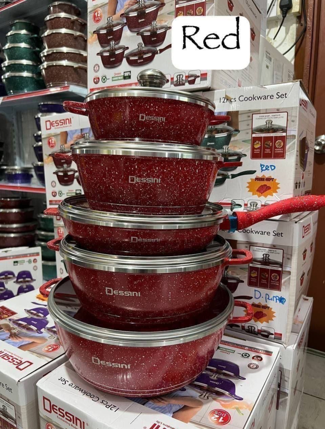 Dessini 12 pcs color red[✓]