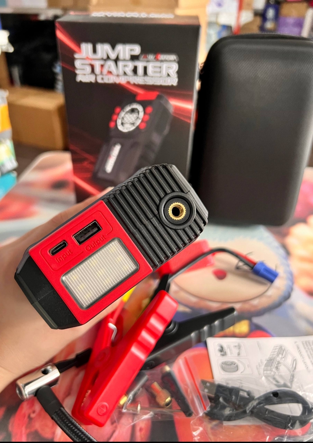 Jump starters air compressor 99800mah qy21