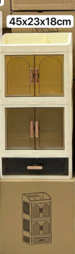 Storage transparent kabinet door 3 layer CS2L1  45x23x18cm